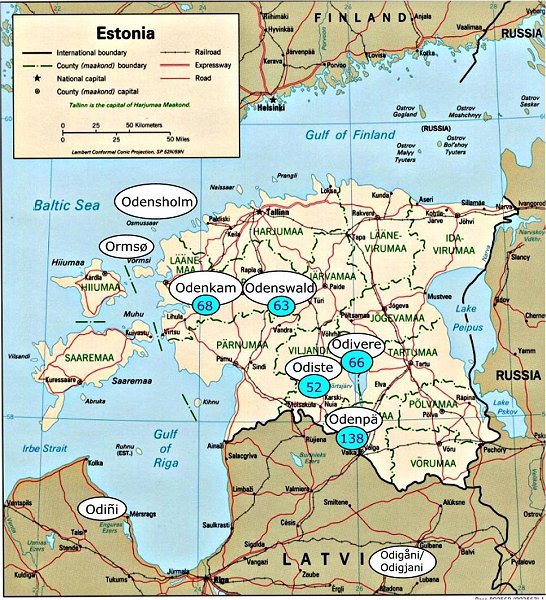 Map of Estonia