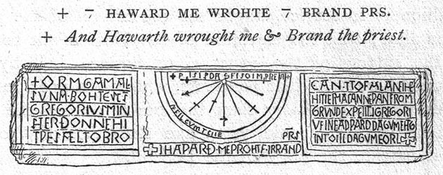 An image of the Sundial at St. Gregories